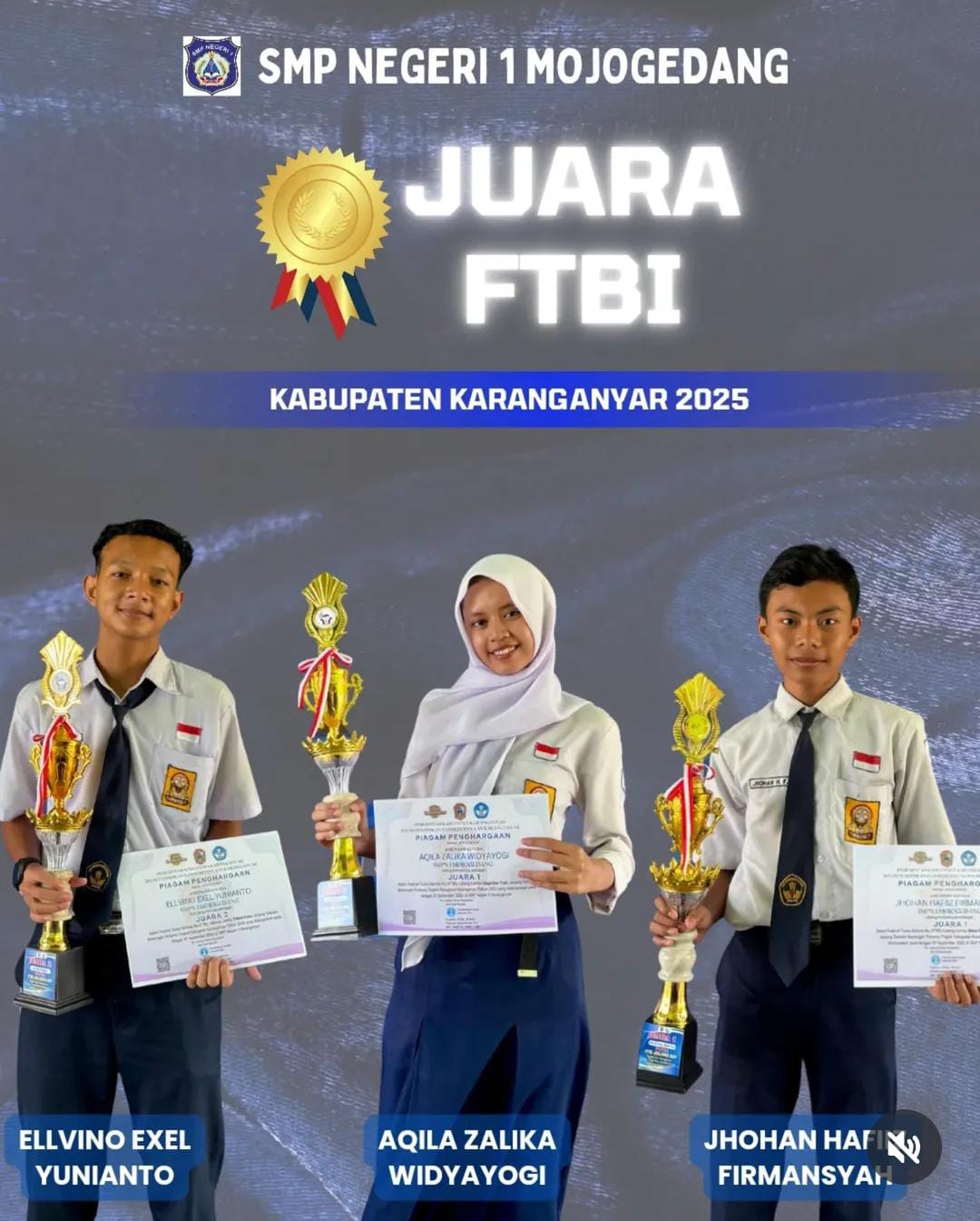 _Selamat dan Apresiasi _ Para Juara Lomba FTBI ( Festival Tunas Bahasa Ibu ) Kabupaten Karanganyar Tahun 2025  
